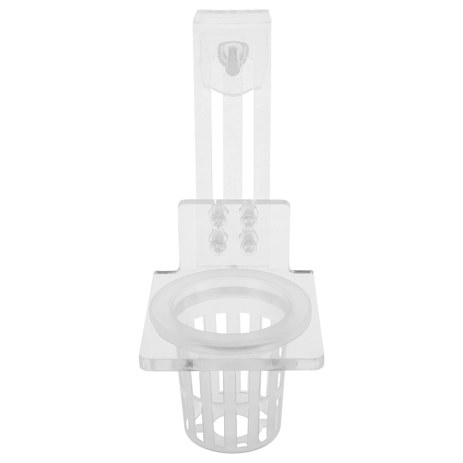 Maceta colgante para pecera, taza pequeña acrílica para plantas hidropónicas, soporte para plantas de acuario, cesta acuática, decoración para pecera