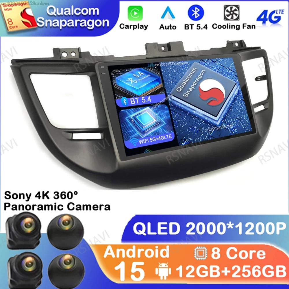 

Android 15 For Hyundai Tucson IX35 3 2015 2016 2017 2018 Navigation DSP Wireless Carplay Auto Autoradio DVD Viedo Player Stereo