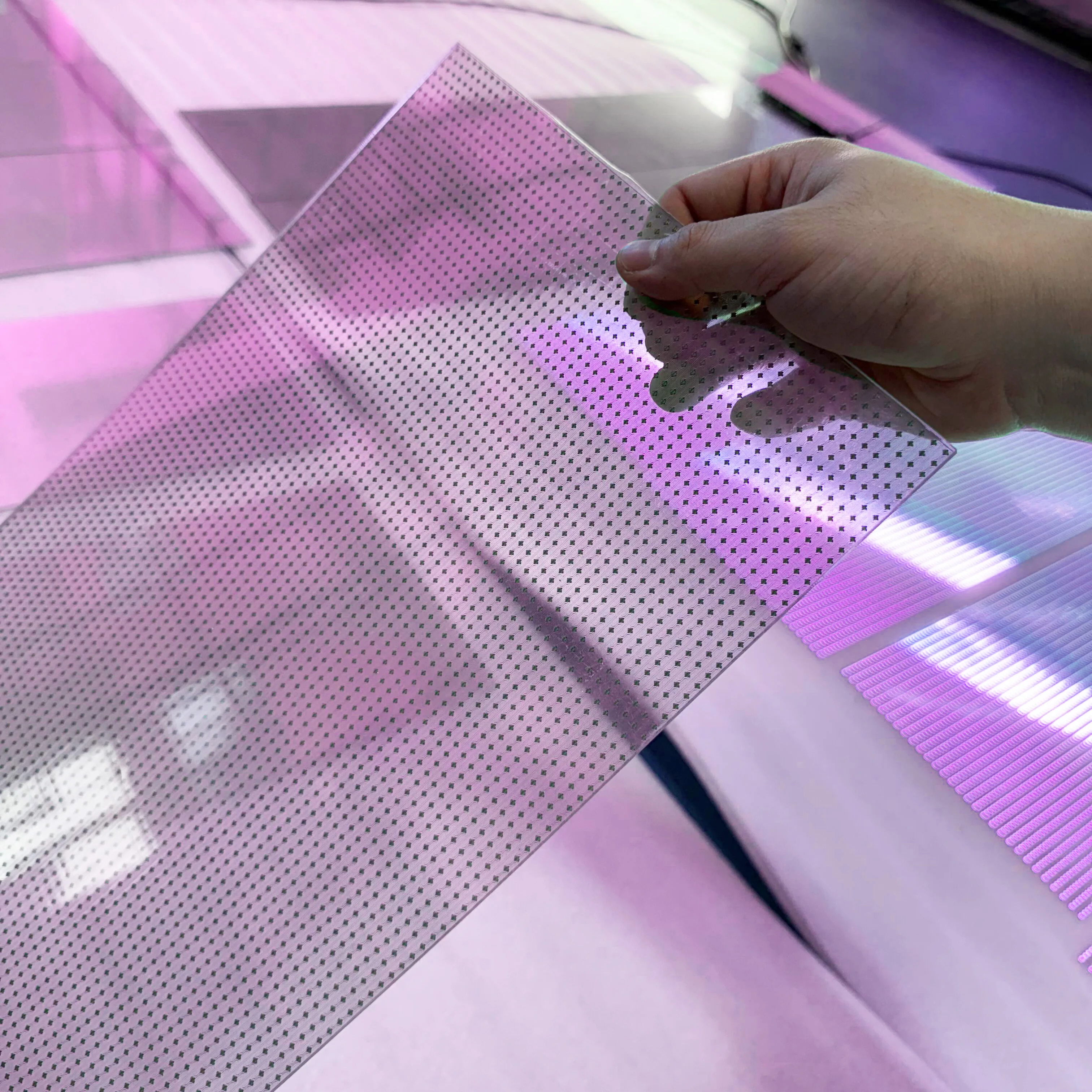 Customizable Factory Wholesale Hot Sell High Quality Custom Crystal Film Screen New Arrival Flexible Led Crystal Film Display