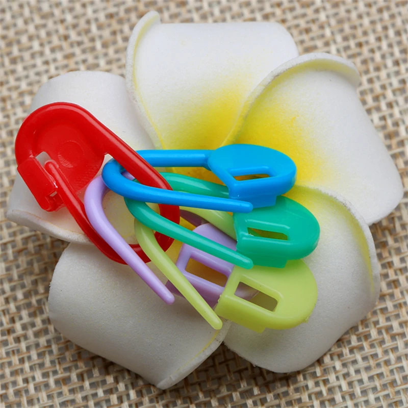 20/60/100Pcs Plastic Colorful Knitting Stitch Marker Needles Clips Crochet Locking Stitch Pins Safety Pins Sewing Tool Accessory