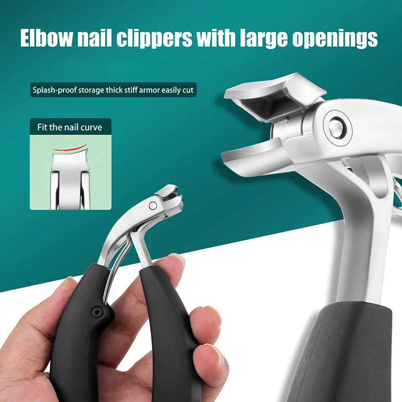 

Curved Large Opening Nail Clippers, Efficient And Durable Toenail Clippers Thick And Ingrown Nails Durable Pedicure Tools