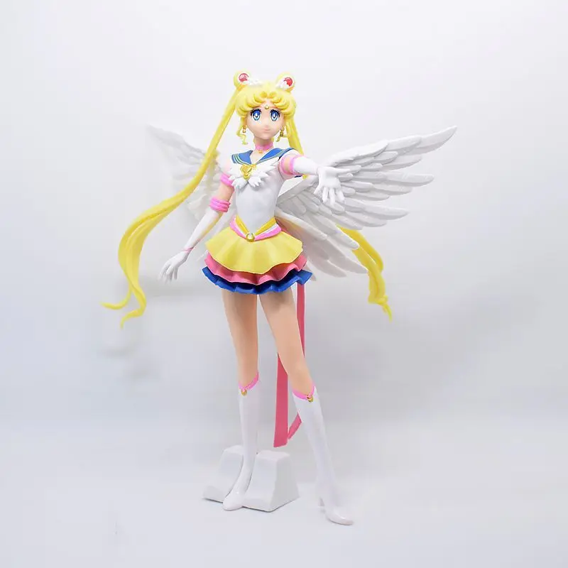 23cm Anime Sailor Moon Action Figure Doll Princess Serenity Cake Ornaments Collection Pvc Tsukino Usagi Figure Model Toys Gifts