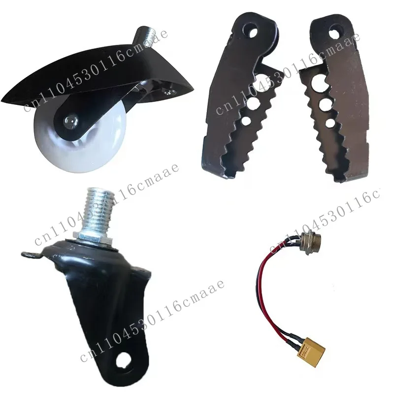 Three-wheel drift car charging wire wheel fork pedal electric iron accessories PU flash wheel universal frame seat cushion