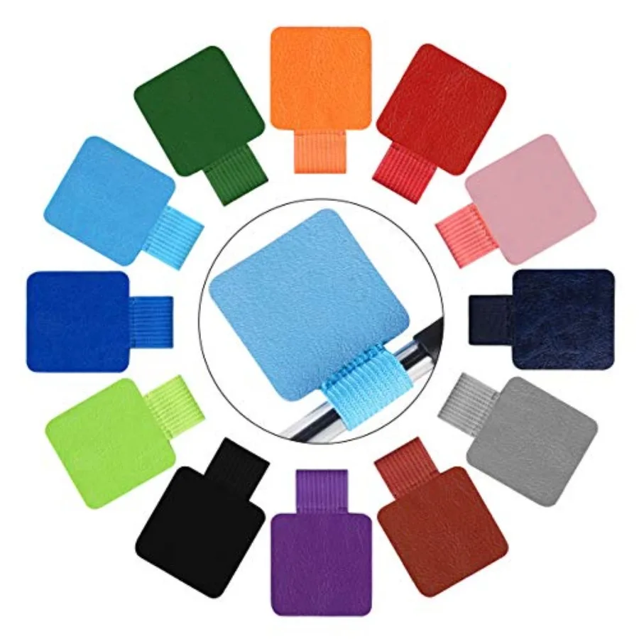12 Pack Notebook Pen Loop Holder Self-Adhesive Pen Holder Pencil Holders Elastic Loop Designed for Notebooks Journals Calendars