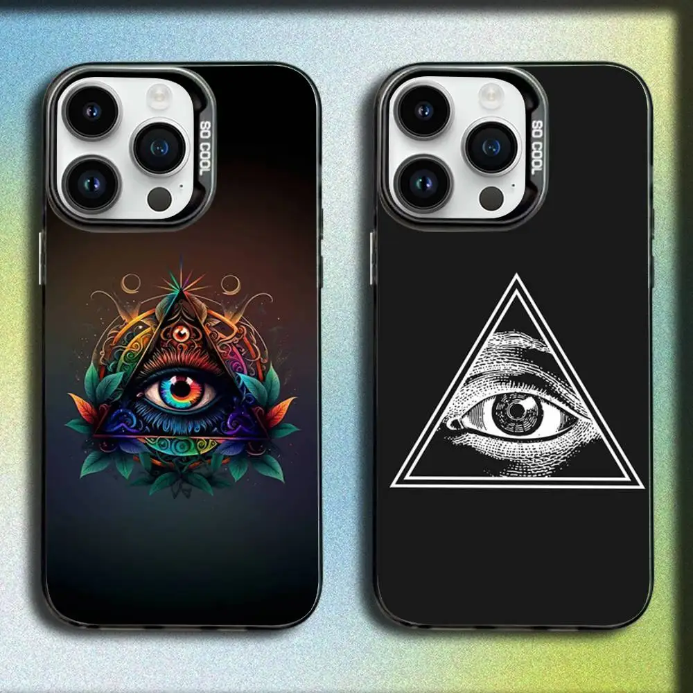 

Illuminati Eye Phone Case For iPhone 17,16,15,14,13,12,Pro,Max,Plus,E,SE4,Air,Mini Black IMD Box