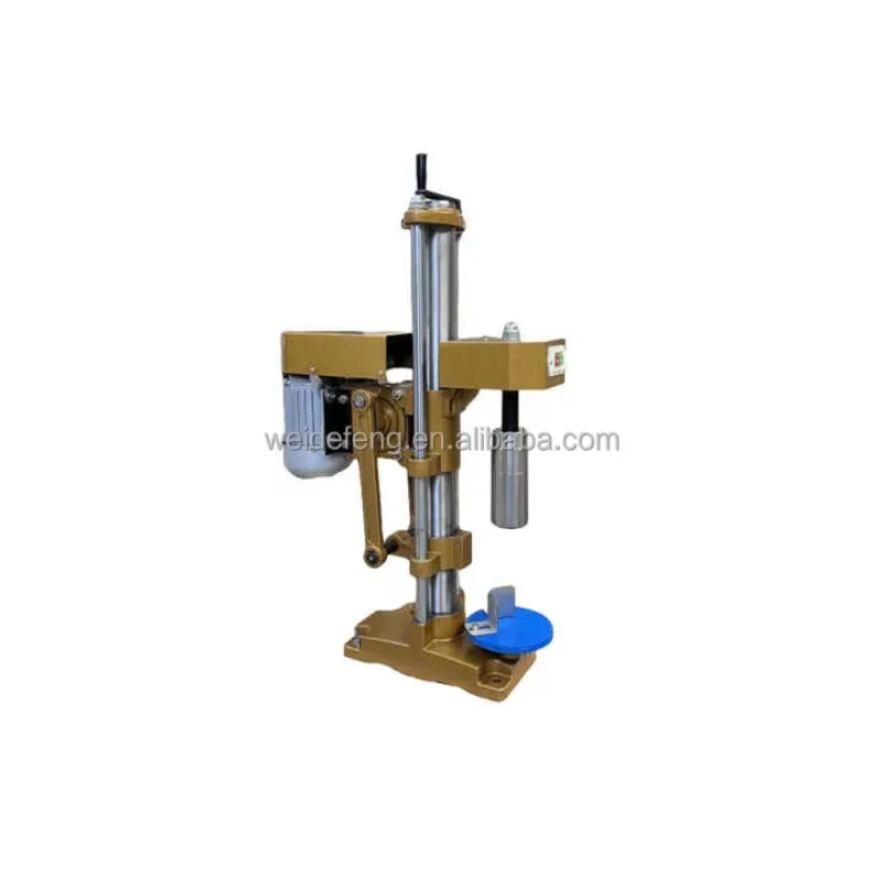 Electric Semi Automatic Carbonated Soda Beer Glass Bottle& Sealer Machine With Metal Caps Cap Lids Closures 380V