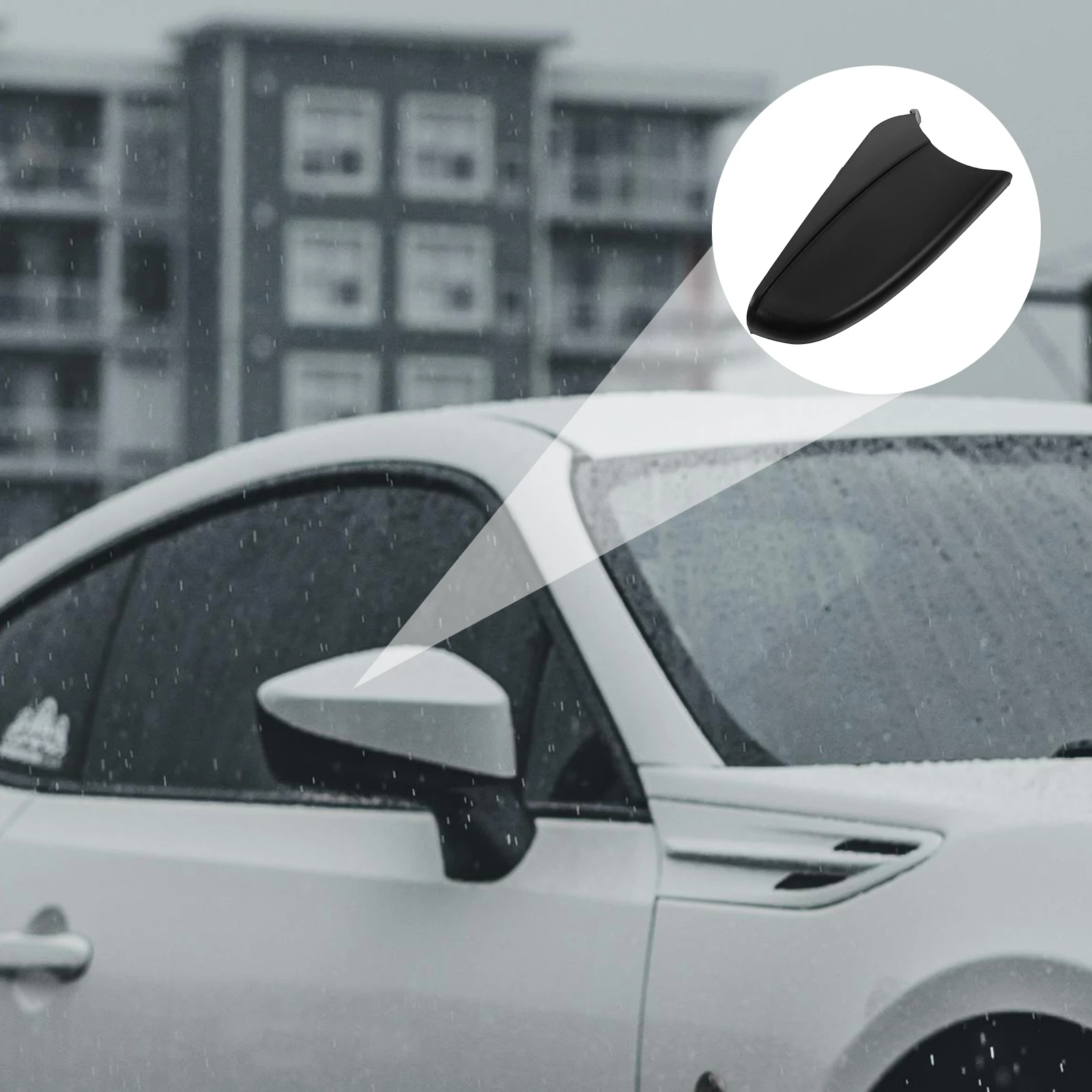 

Car Rearview Cover Durable Abs Material Easy Install Protection Wing Mirror Cap Vehicle Exterior Rear Mirror Accessories