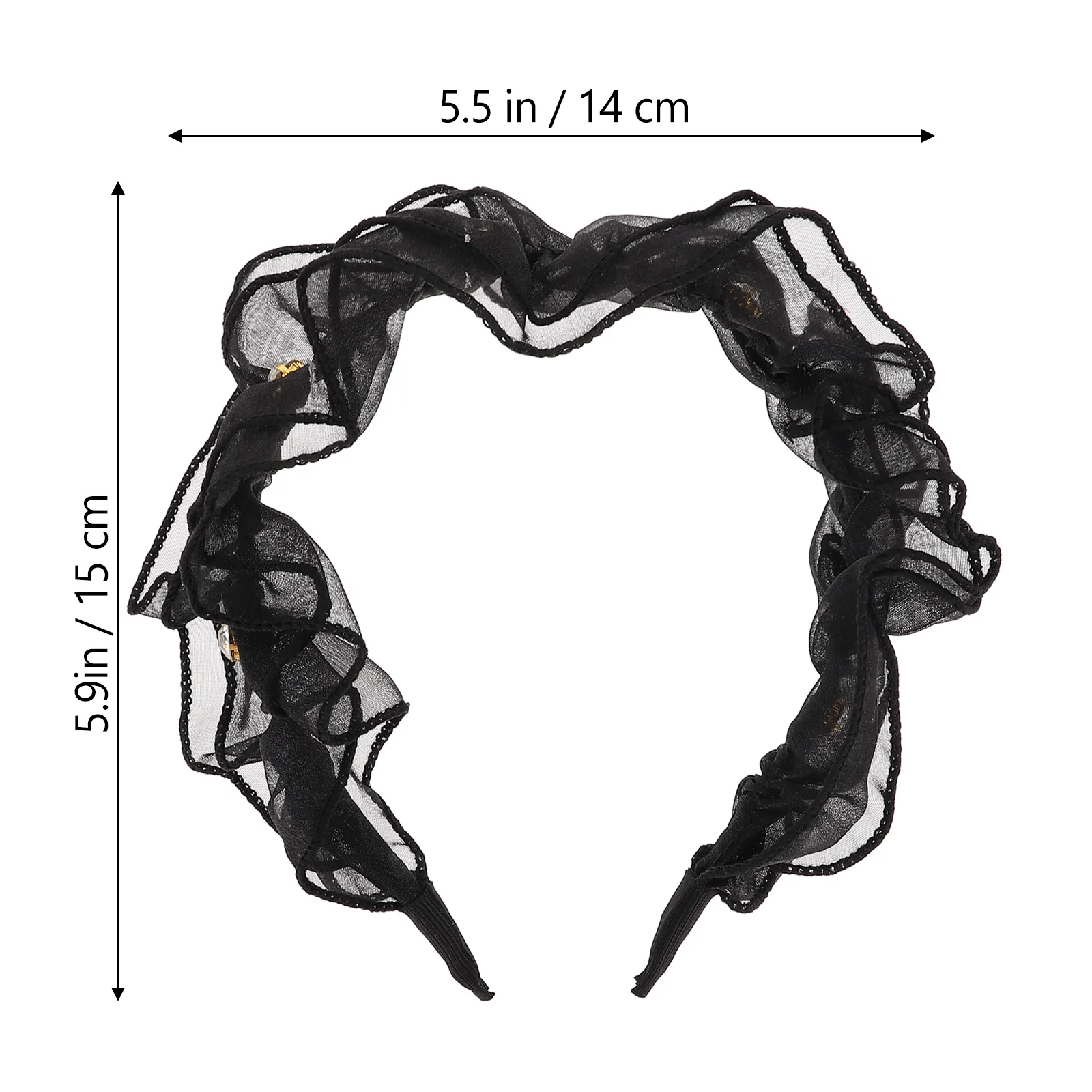 

Lace Headb for Women Girls Hair Accessories Sweet Headdress Yarn Ear One Size Fits Most Comfortable Everyday Use Party Concert