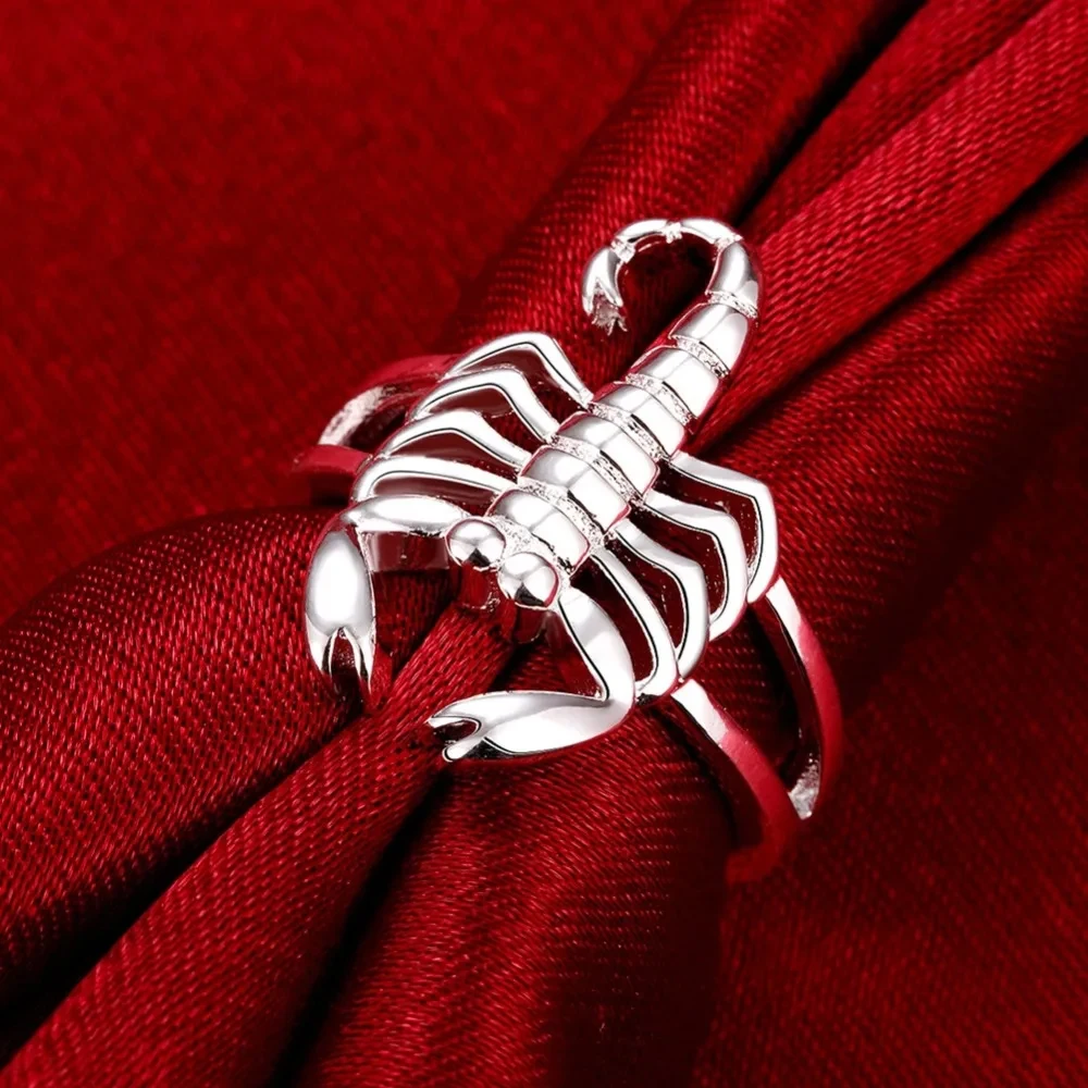 925 Sterling Silver Scorpion Wedding Ring for Women