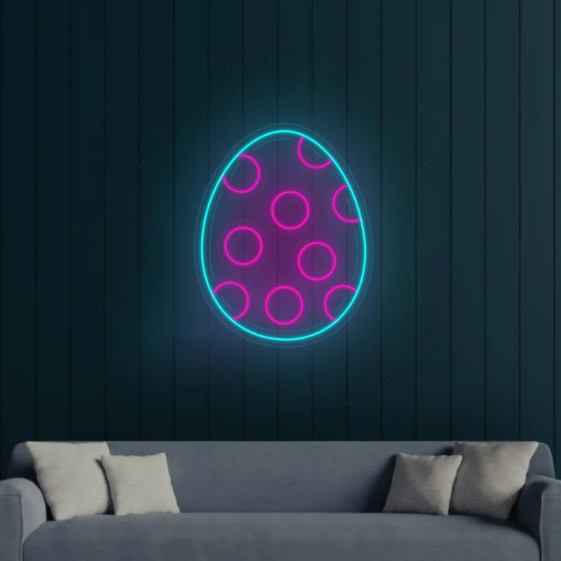 

Custom egg neon light Easter decor neon light wall decor cute egg neon lights Easter Party Decor