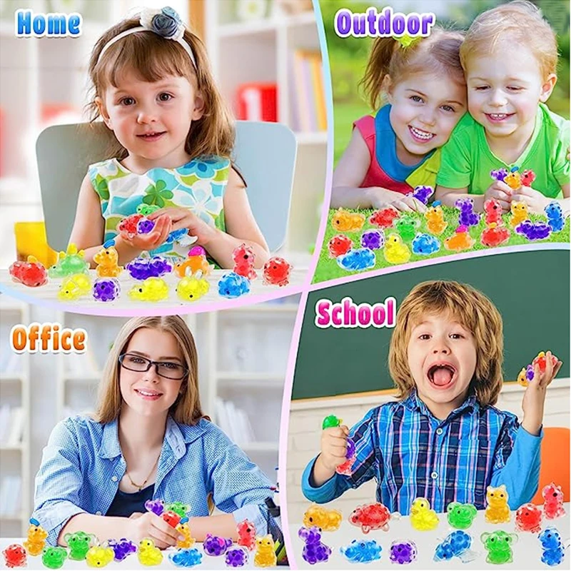 5/10/15/20PCS Mini Squishy Stress Balls Fidget Toys Dinosour Sea Animals Squeeze Ball Toys to Relax Party Favors Birthday Gifts