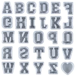 26 Capital Letters Silicone Mold DIY Birthday Party Couple Proposal Wedding Decoration For Crystal Epoxy Resin Casting Molds