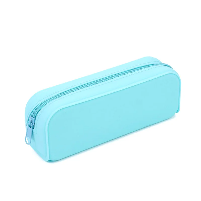 Imagem -05 - Moda Silicone Pencil Case Grande Capacidade Doce Colorido Papelaria Criativa e Minimalista Caneta Estudante