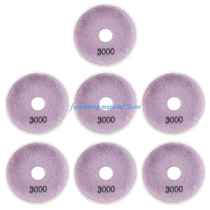 

Y5GD 7Pcs 100mm Metal Bowl Wet Grinding Pad Marble Stone Tile Polishing Pad Bowl Grinding Polishing Plate