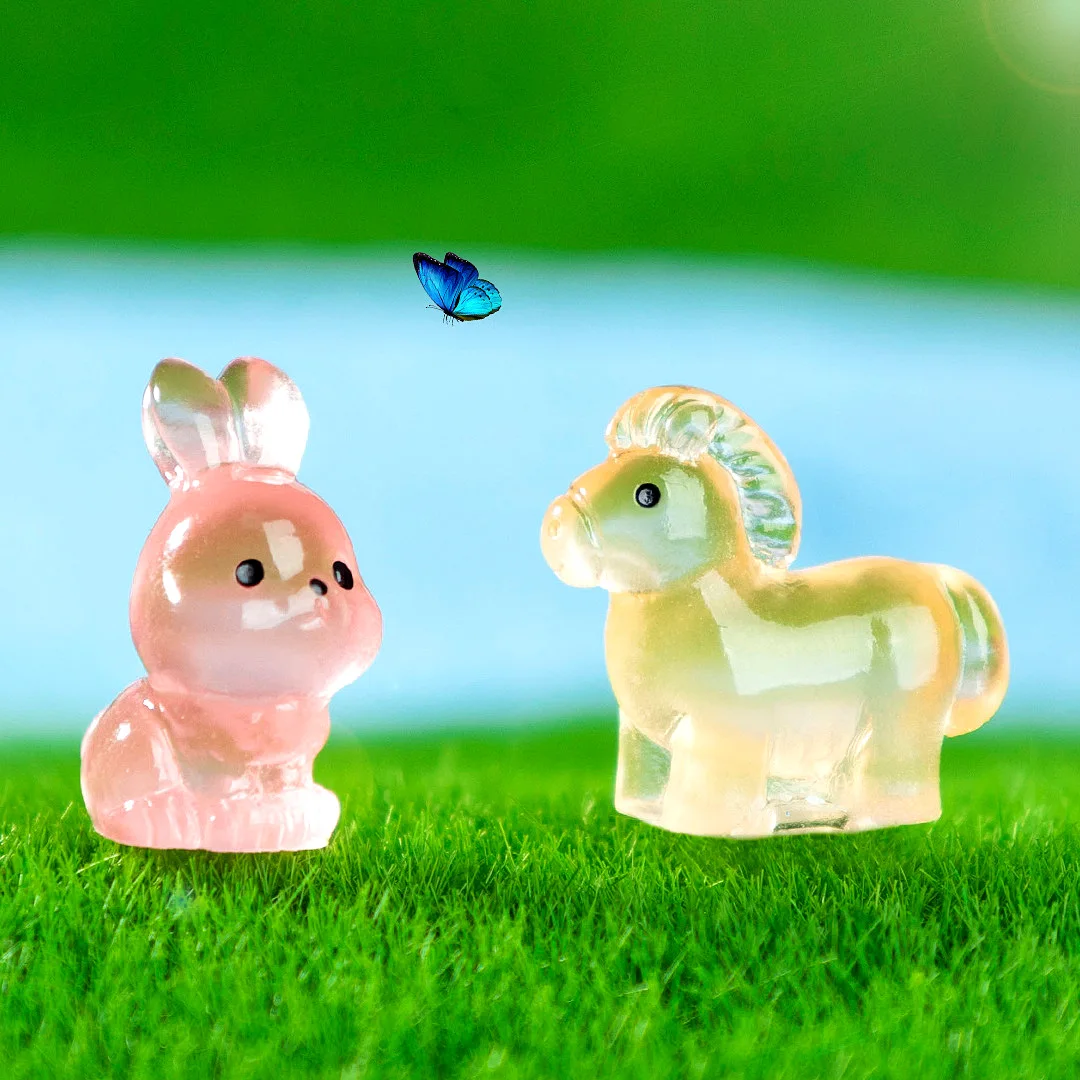 12 قطعة زودياك الصينية القرد الدجاج الكلب خنزير البقرة النمر أرنب التنين الأفعى تمثال مصغرة الجنية حديقة الديكور اكسسوارات