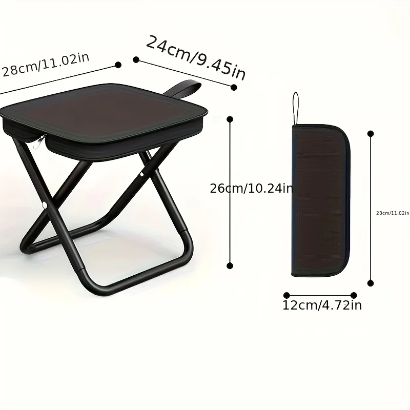 Sommerabende eifordern einen Outdoor-Spaß auf den Wegen heraus! Nutzbar als kompakter Klapphocker für Familien-Camping, Gartenpartys, Wanderungen und Angelausflüge. – Detail 6