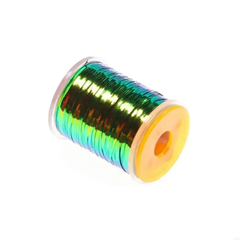 Double Side Color Flat Tinsel Peacocks Flat Metallic Fly Tying Tinsel Fly Tying Flat Peacocks Tinsel Spool