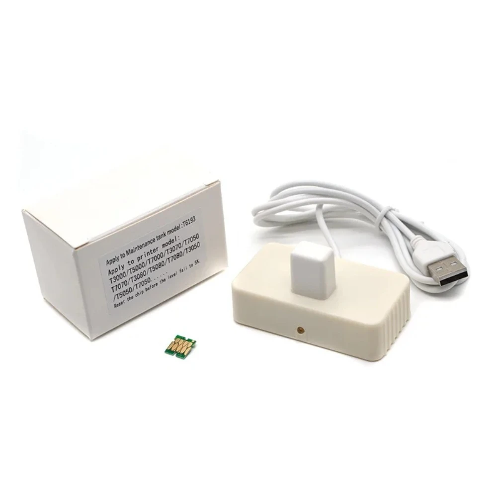 ：T6193 Maintenance Tank Chip Resetter For Epson SureColor P10080 P20080 T3280 T5280 T7280 Waste‑Ink Box Reset Tool