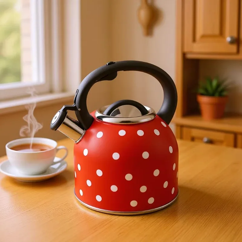 Cross-border stainless steel sounding kettle gas open flame electric furnace can be exported kettle 2.5L
