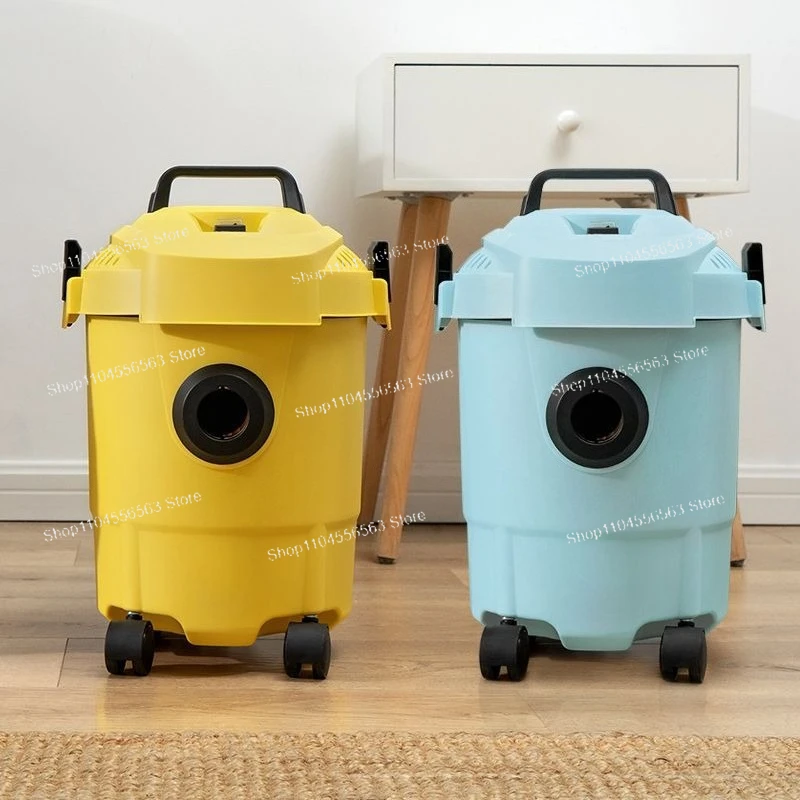 مكنسة كهربائية شفط كبيرة، آلة شفط وسحب منزلية، زخرفة صغيرة جميلة، نوع دلو رطب وجاف