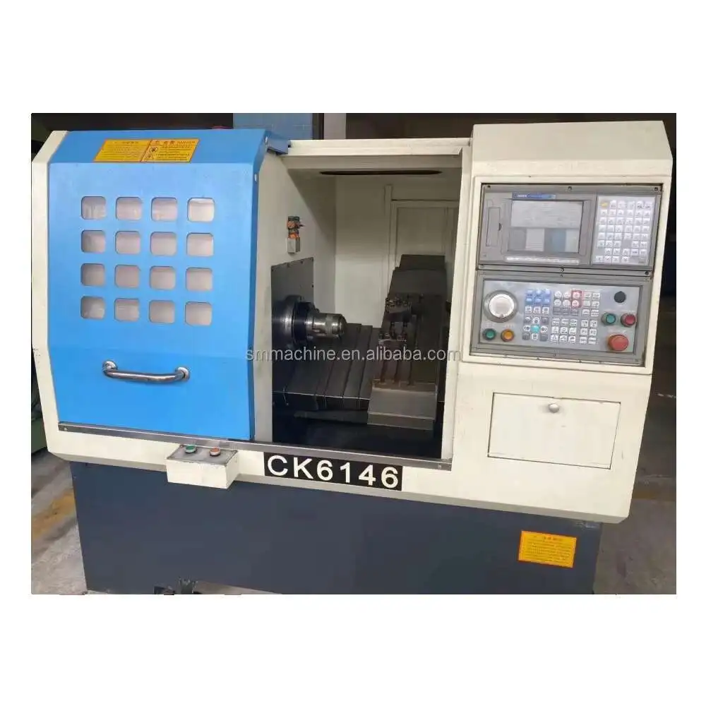 Used Ck6146 CNC Automatic Torno Slant Bed Lathe Hine For Metal