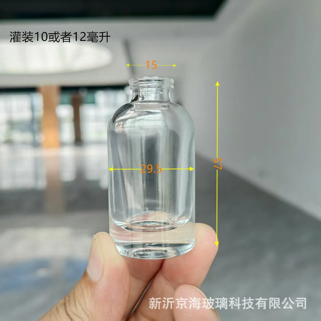 10ml Cylinder Perfume Glass Bottles 10pcs Set with Continuous Spray Pump & Glossy Black Cap
