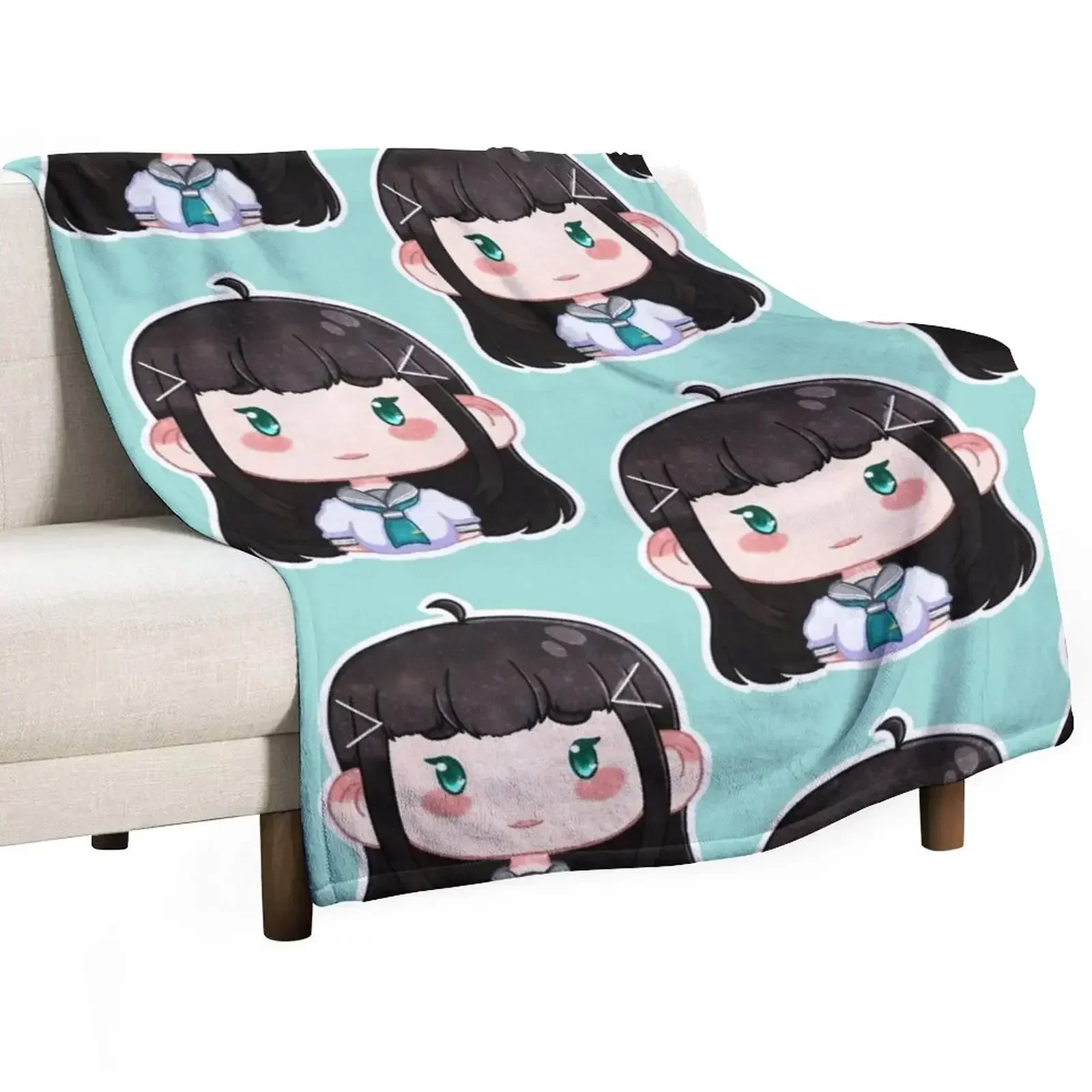 Love Live sunshine!! - Dia Kurosawa Throw Blanket Flannel Cute Plaid Weighted christmas gifts Loose Flannels Blankets