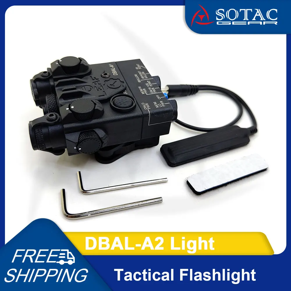 

SOTAC GEAR Tactical Light DBAL-A2 Scout Lights White LED Strobe with Red Laser with Remote Pressure Control