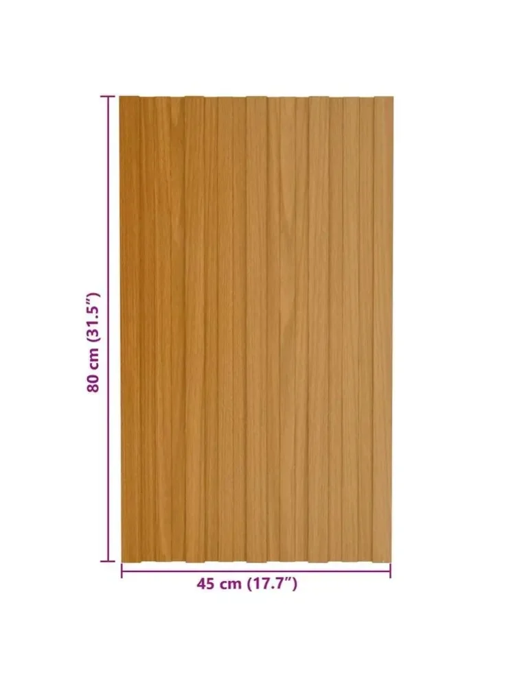Dachpaneel 80 x 45 cm aus verzinktem Stahl, rechteckiges Trapezprofil, einfache Montage und flexible Anordnung, stabil und langlebig, geeignet für Schuppen, temporäre Garagen und Gartenhäuser mit