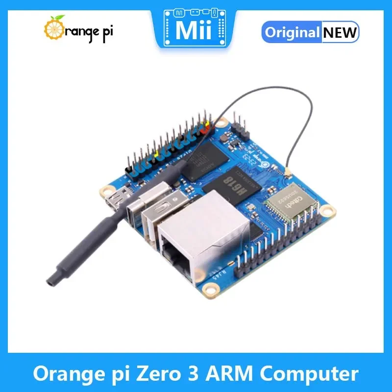 لوحة تطوير Orange Pi Zero3 ARM Allwinner H618 Cortex-A53 CPU 1G/1.5G/2G/4G LPDDR4 RAM Linux