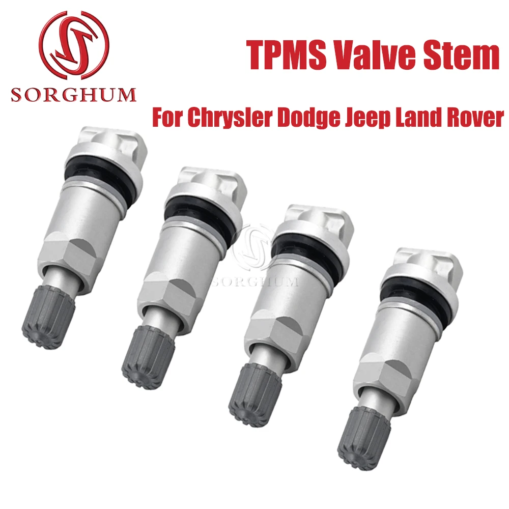 SORGHUM TPMS czujnik ciśnienia w oponach aluminiowy trzpień zaworu wymiana zestaw naprawczy dla Chrysler Dodge Jeep Land Rover Range Rover