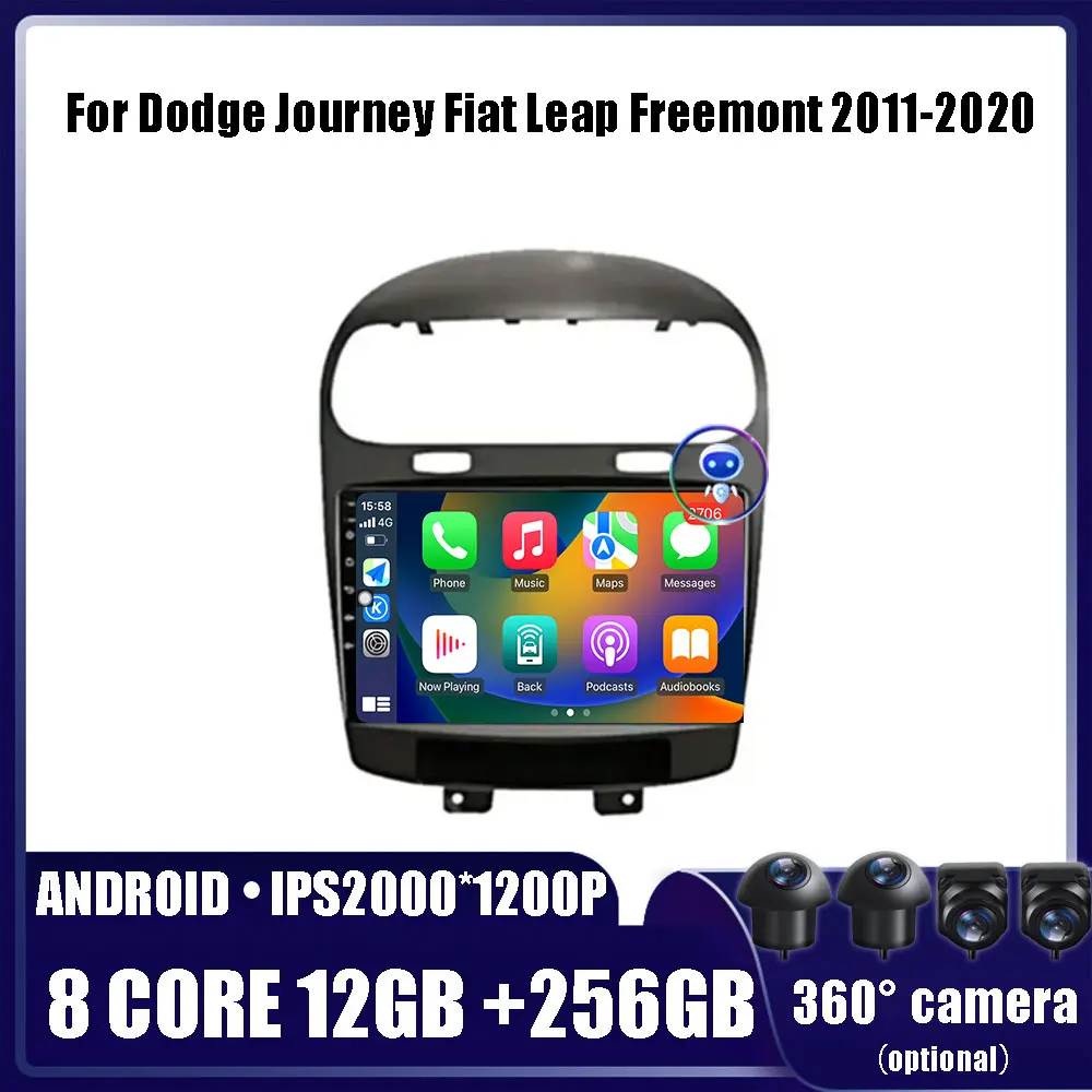 

Android For Dodge Journey Fiat Leap Freemont 2011-202 Radio Stereo Multimedia Navigation Video Player GPS Wireless Carplay DSP