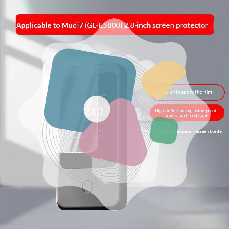 Protector de pantalla de vidrio templado para GL.iNet Mudi 7 GL-E5800, accesorios para Router de viaje Wi-Fi 7, pantalla táctil de 2,8 pulgadas, 2/3 Uds.
