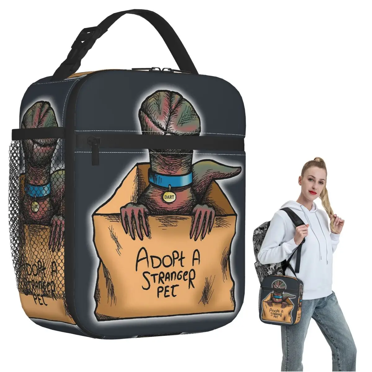 Adopt A Stranger Pet Insulated Lunch Bag for Women Kids Portable Food Boxes Thermal Lunch Box Tote