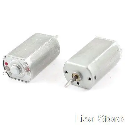 2 Pcs 6400RPM Speed High Torque Cylinder Shape Electric DC Geared Motor 6V