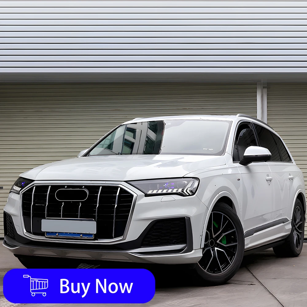 

For Audi Q7 2016-2022 Auto Headlights Assembly Upgrade Startup Effect Laser Styles LED Projector Lens Car Tools Accessories