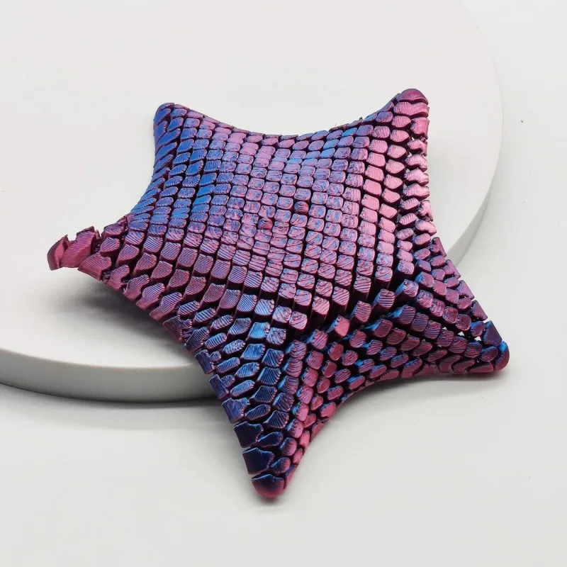 

Cute 3D Printed Movable Joint Starfish Ornament Ocean Animal Toy Stress Relief Gift For Kids Home Office Tabletop Decoration