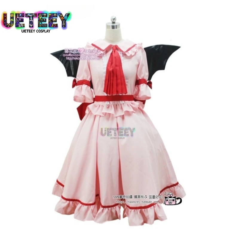

UETEEY COS Touhou Remilia Scarlet Delux Косплей Костюм с крылом