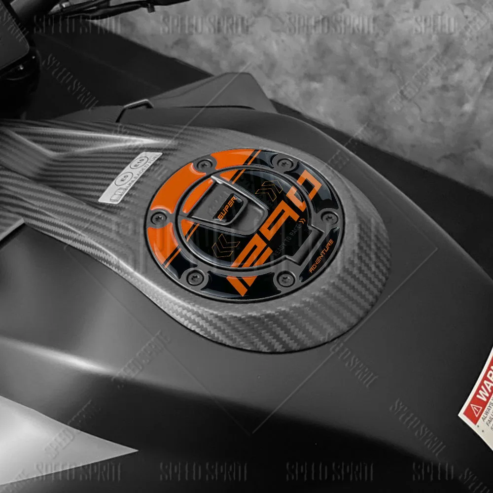 For KTM 1290 Super Duke R 2018-2023 3D Motorcycle Tank Cap Sticker Decal Gas Oil Cap Cover Protector Accessories Waterproof