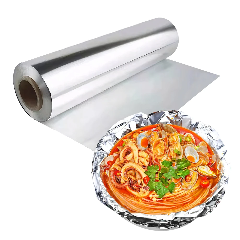 1 Pack Food Grade Disposable Tinfoil 12.2x1.65in Heavy Duty Aluminium Foil for Cooking BBQ Roasting