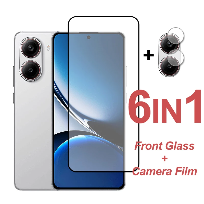 For Xiaomi Poco X7 Pro Glass Screen Protector On Poco X7 Pro Full Cover Tempered Glass Protective Camera Lens Film Redmi Turbo 4