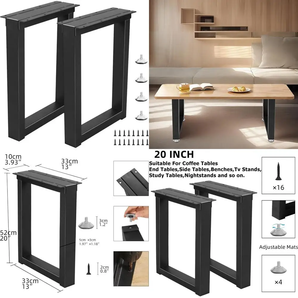 

Регулируемые сверхпрочные металлические ножки стола, набор из 2 предметов для современных обеденных и журнальных столиков — ножки для мебели своими руками с защитными ножками