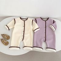 0-3 year old autumn and winter new baby clothing, fashionable boy and girl baby shell edge, with plush jumpsuit