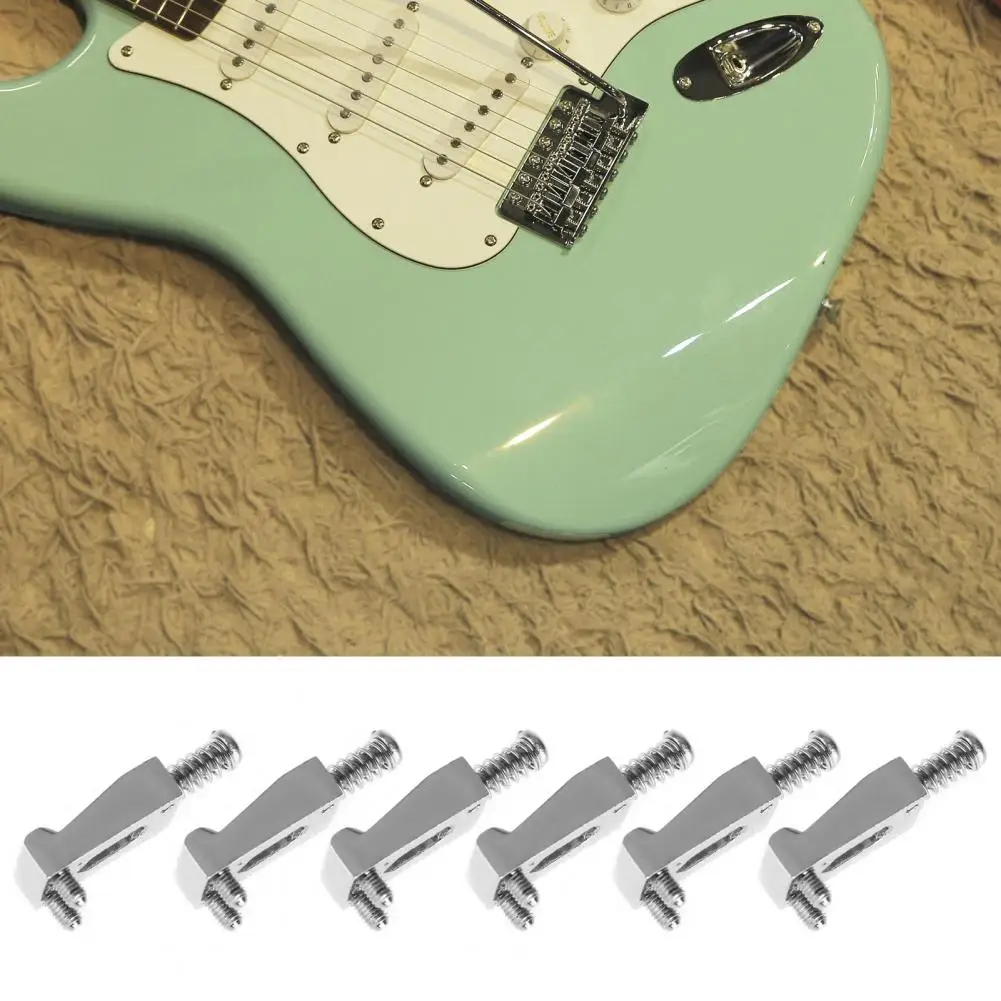 Improve Tone Long Lifespan Bridge Pull String Code Electric Guitar Saddle for Stratocaster