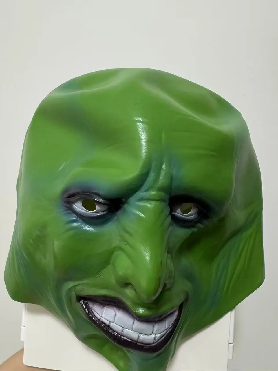 

Маска Джима Керри, латексная маска с зеленым лицом, персонаж фильма, карнавальный костюм для вечеринки на Хэллоуин, нарядное платье для взрослых, маскарадная маска