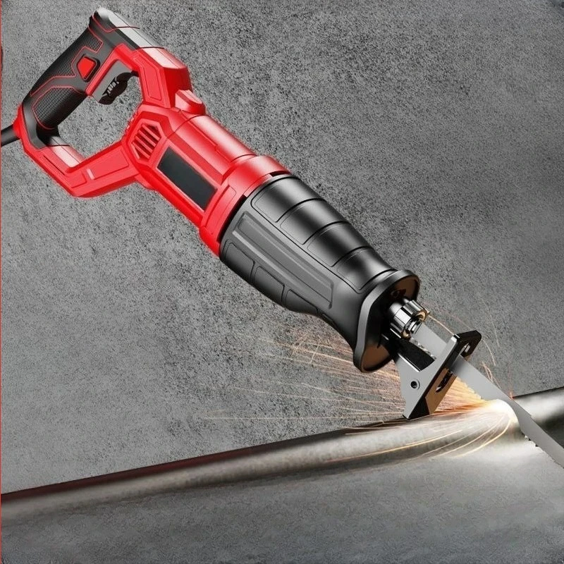 

Reciprocating Saw, Dual - Purpose for Metal and Wood, Handheld Plug - in Chainsaw, Household Woodworking Tool