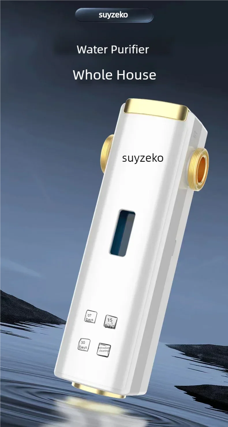 suyzeko Automatic Flushing Backwash Prefilter Spin Down Sediment Water Filter Central Whole House Purifier System