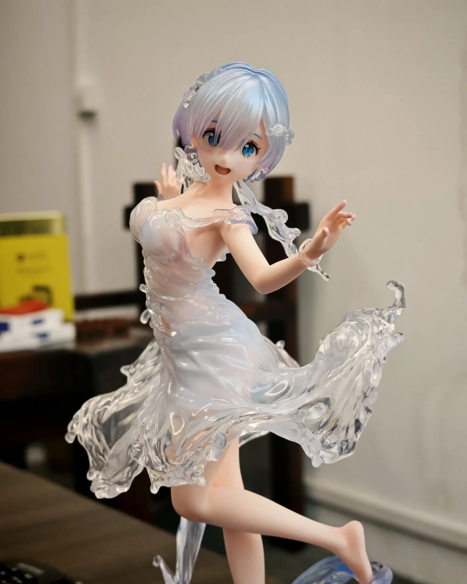 24 cm ReZERO commencer la vie dans un autre monde Rem Aquadress Anime figurines d'action faites à la main étui de bureau décoration ornement cadeau