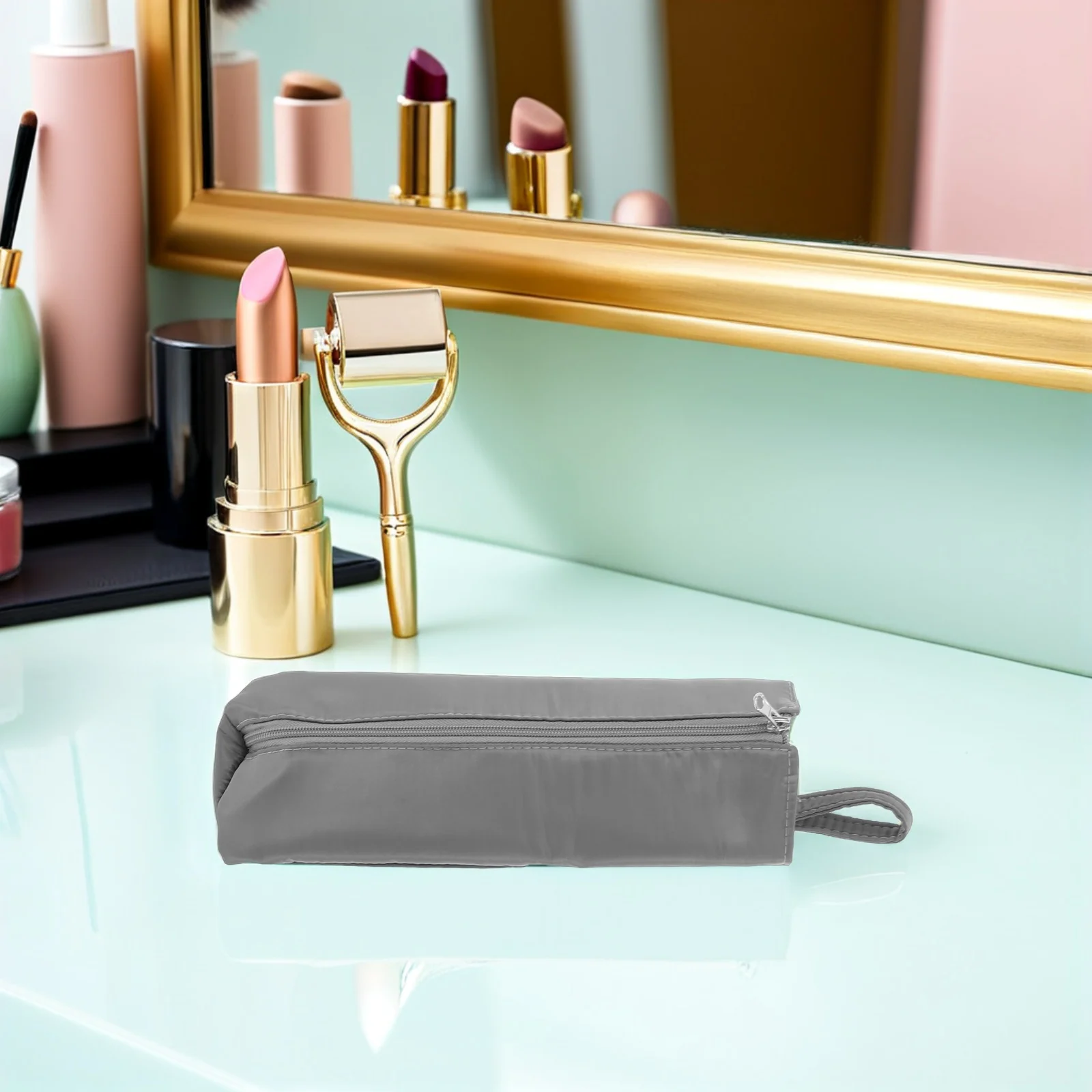 

Heat Resistant Waterproof Curling Iron Bag Portable Organizer Pouch Hanging Strap Curling Wand Storage Case Hair Tool Holder