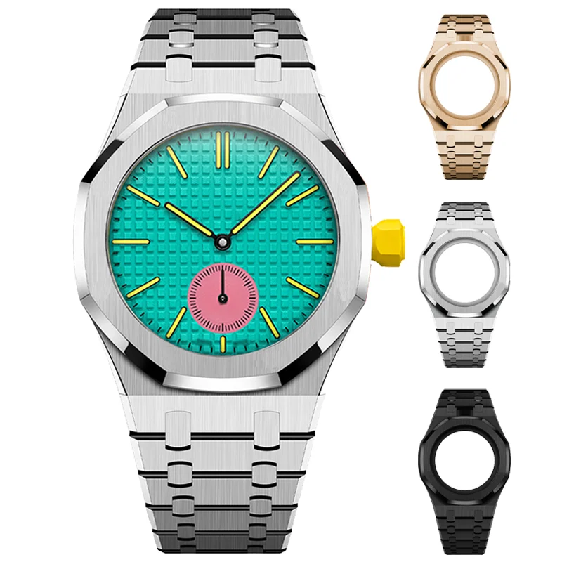 Luxury Stainless Steel Case+Stainless Steel Strap Modification Kit Pocket Changer To Wristwatch For SwatchXAP Royal POP
